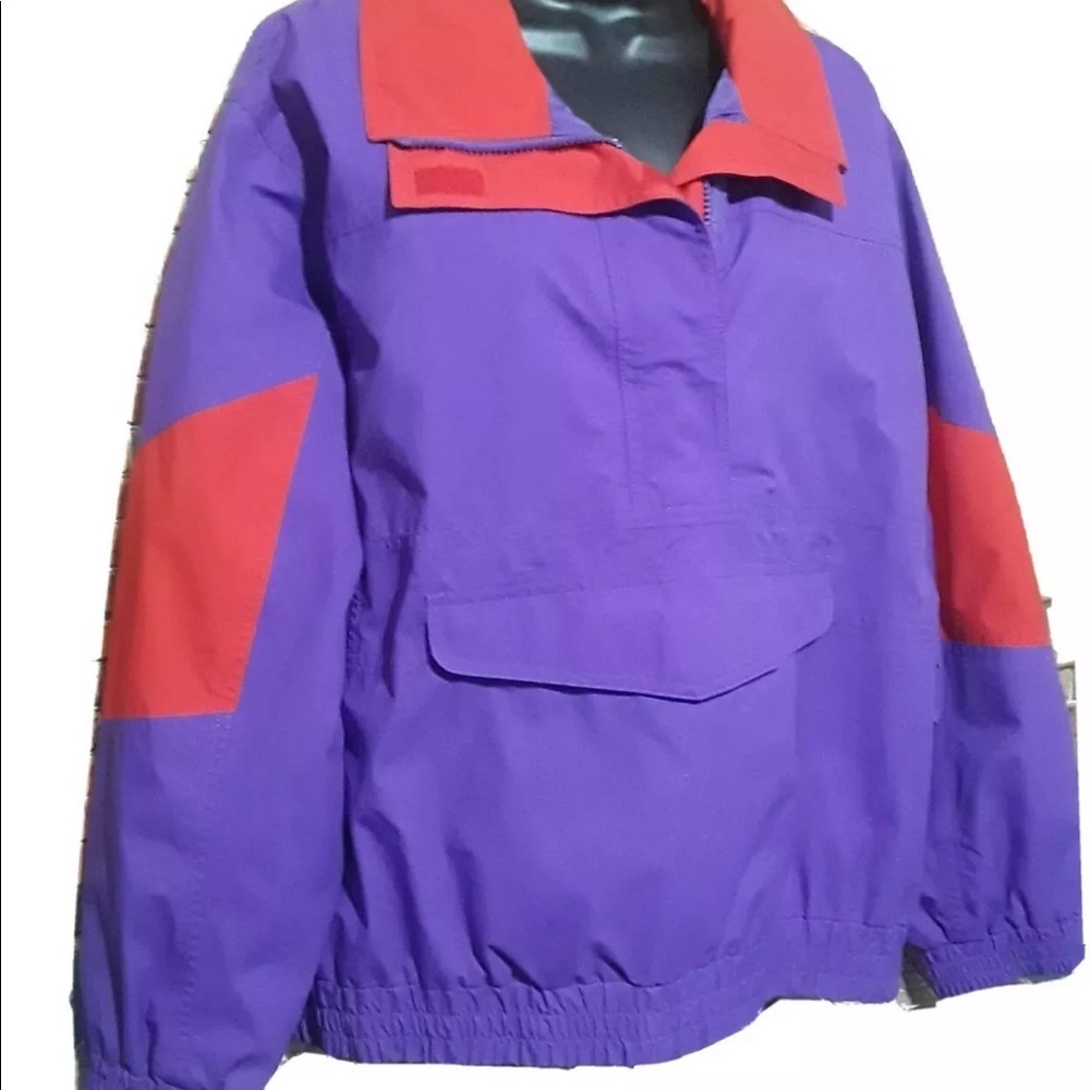 Eddie Bauer quater zip pullover M 90s retro streetwear made in the USA - Picture 4 of 6